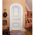 Elegant Craftsman White Interior doble puerta de diseño de madera